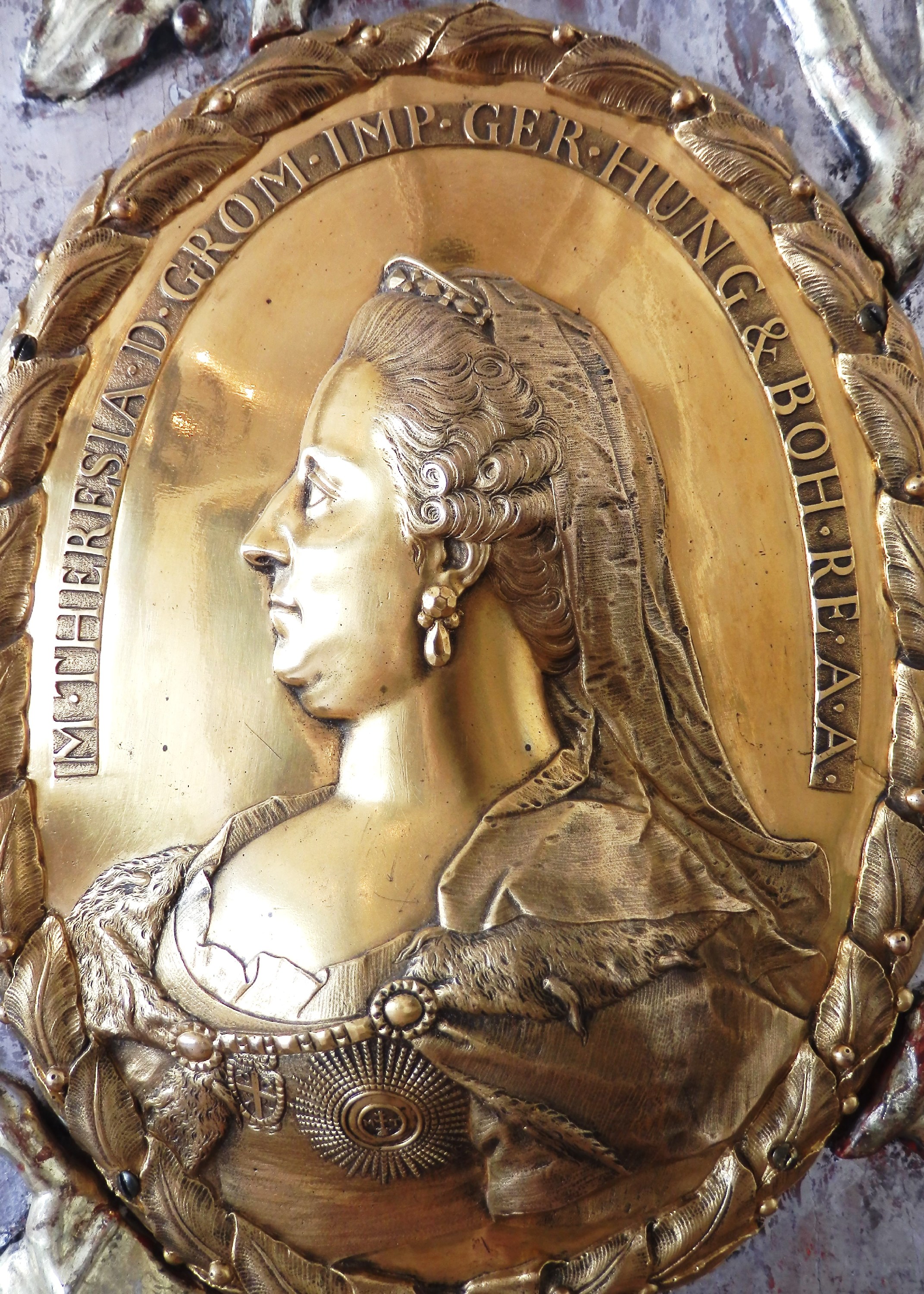 B. F. Moll, Familia Augusta, Detail Maria Theresia - Foto Dr. Helmuth Oehler, Innsbruck